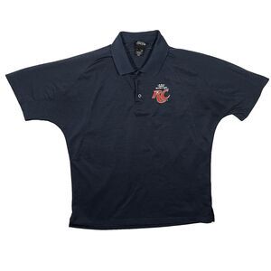 RC Cola Logo Workwear Polo Shirt Employee Issued Adult Large Navy Blue